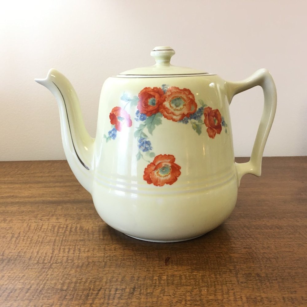 Hall's Superior Quality Kitchenware Coffee Pot - Orange Poppy